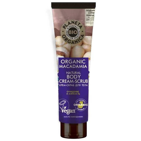 Krem-scrub do ciała Organiczna Macadamia 140 ml