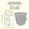 Greenaware, kompostowalne worki na odpady spożywcze 8L 40 szt.