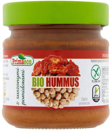Hummus z suszonymi pomidorami bezglutenowy BIO 160 g