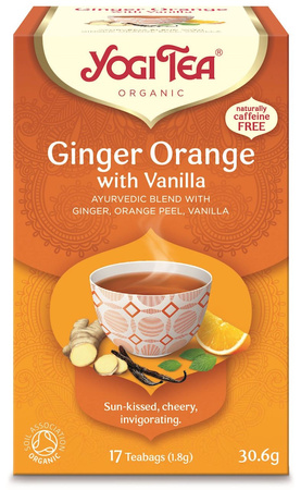 Herbatka imbirowo - pomarańczowa z wanilią (Ginger Orange With Vanilla) bio (17 x 1,8 g) 30,6 g