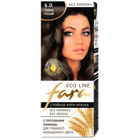 FARA Eco Line 6.0 długotrwała farba do włosów - CIEMNY RUDY