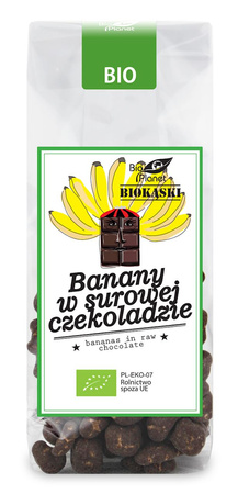 Banany w surowej czekoladzie BIO 100 g