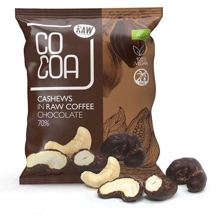 Orzechy nerkowca w czekoladzie kawowej bio 70 g