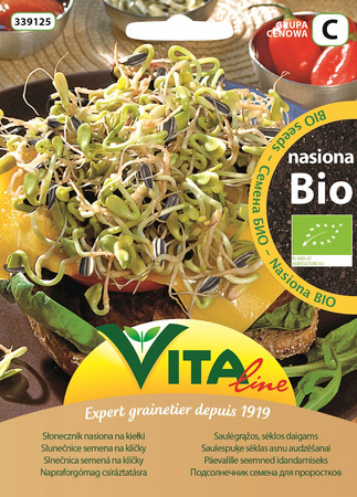 Nasiona słonecznika na kiełki Bio 30 g - Vita Line